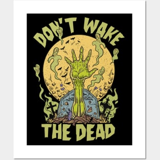 Don't Wake the Dead // Funny Zombie Graveyard Posters and Art